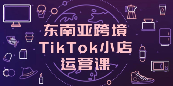 东南亚跨境TikTok小店运营课，掌握店铺设置与流量转化核心技巧资源站资源站