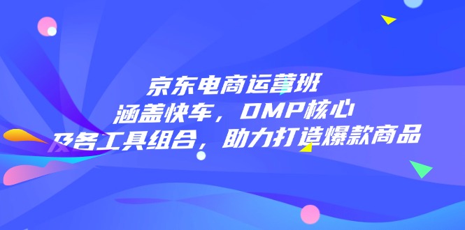 京东电商运营班：涵盖快车，DMP核心及各工具组合，助力打造爆款商品 资源站资源站