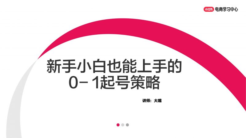 小红书新手小白也能上手的0-1起号策略（44页）-职场研究社